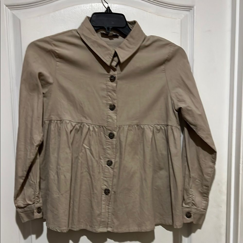Hayden Women's Button Down Shirt - Cream